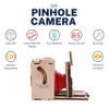Jollylook Pinhole Instant Film Camera Building Set - 3D Wooden Puzzle for Adults - Retro Vintage Steampunk Mechanical Wood Model to Build - Compatible with Instax Mini Film (Not Included) view 3