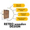 Jollylook Pinhole Instant Film Camera Building Set - 3D Wooden Puzzle for Adults - Retro Vintage Steampunk Mechanical Wood Model to Build - Compatible with Instax Mini Film (Not Included) view 4