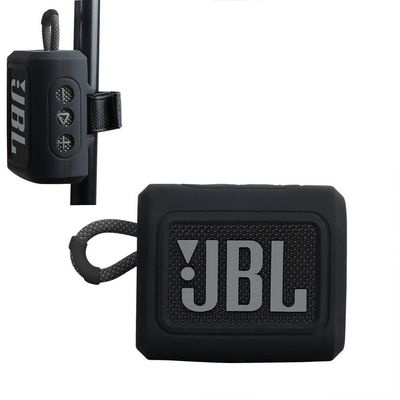 Hermitshell Hard Travel Case for JBL Go 3 / Go 4 Portable Bluetooth Speaker (Coal, Silicone Case)