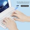 Wireless Bluetooth Keyboard and Mouse Combo, CHUYI Compact Ultra-Thin Sleek Design Cordless Rechargeable Keyboard and Mouse Set 78Keys for PC Computer Mac/Windows/iOS/Android (10 inch - White) view 3