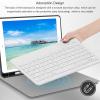Wireless Bluetooth Keyboard and Mouse Combo, CHUYI Compact Ultra-Thin Sleek Design Cordless Rechargeable Keyboard and Mouse Set 78Keys for PC Computer Mac/Windows/iOS/Android (10 inch - White) view 4