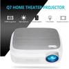TOEWOE Mini Projector, 1080P Portable Video Projector, Outdoor Movie Projector, Home Movie Projector, Compatible with HDMI, VGA, USB, AV, Laptop view 3