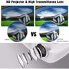TOEWOE Mini Projector, 1080P Portable Video Projector, Outdoor Movie Projector, Home Movie Projector, Compatible with HDMI, VGA, USB, AV, Laptop view 4