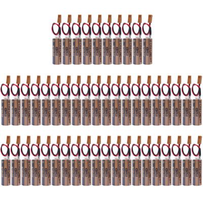 CC-Star 50Pcs CR8.LHC 17450 Battery with Brown Plug for Fuji Battery Memory Backup Power Source Water Meters Battery