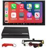 Alpine iLX-407 Car Stereo PowerStack Bundle w/KTA-450 Amplifier & Backup Camera. Apple CarPlay and Android Auto 2-DIN Shallow Mount Head Unit w/ 7 Inch Capacitive Touchscreen, SiriusXM Ready, No CD view 1