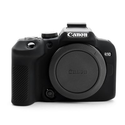 MUZIRI KINOKOO EOS R10 Case, Silicone Protective Case - Compatible for Canon EOS R10 Camera - Light Weight Soft Rubber Easy Carrying Case - Black
