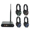 Retekess TA003 Silent Disco Headphone System,Silent Disco Headsets with 3 Channel,LED Lights,Hi-Fi Sound Quality,Silent Disco Headphones Wireless for Dance Party,Festivals, School (Pack of 4) view 1