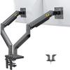 NB North Bayou Dual Monitor Arm Ultra Wide Full Motion Swivel Monitor Mount for 22''-32'' Monitors Load Capacity from 4.4 to 26.4lbs for Each Arm Height Adjustable Monitor Stand G35 view 1