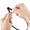 ZQDL 16 Inch Black Large Zip Ties Heavy Duty 60 PCS, 200 LBS Ultra Strong Plastic Wire Ties, Large Cable Ties Extra Long Tie Wraps, Indoor and Outdoor UV Resistant view 3