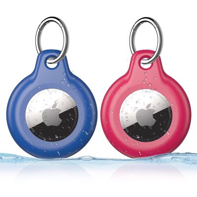 [2 Pack] Keychain and Holder, Suitcase Luggage Tracker, Perfect Tracker Cover for Comes with Snap Keyring for Pets, Car Keys, Kids Bags, Valuables and More