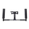 BGNing Metal Cage Camera Hand Grip Dual Handheld Stabilizer Rig Pro Smartphone Video Compatible with Gopro11 10 /Insta360 x3 Action Camera with Cold Shoe 1/4 3/8 Arri Hole Vlog (with Phone Holder) view 3