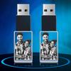 ArtPix 3D Crystal Photo 16GB USB Flash Drive, Custom Valentine's Day Gifts, Rectangle view 1