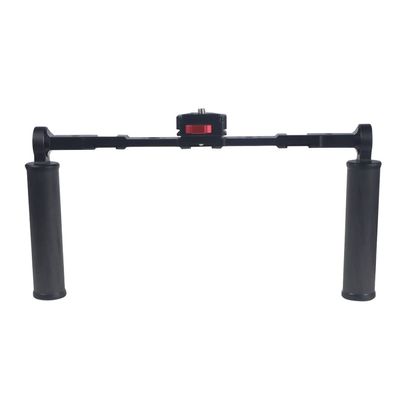 FEICHAO 360 Dual Handheld Grip Holder Gimbal Handle Stabilizer Rig 1/4 3/8 Positioning Hole Compatible with Hero 11, OSMO 360, X3 Camera (Handheld Holder+Type-V Plate)
