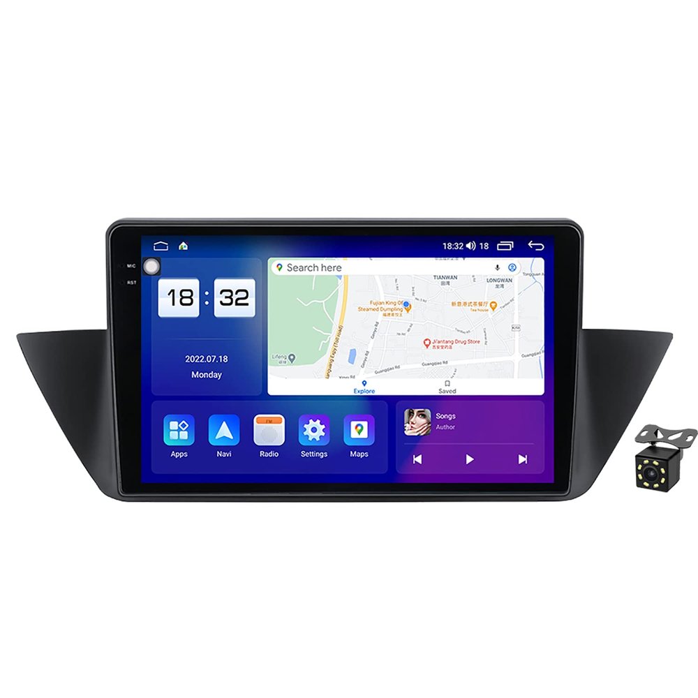 10" Android 12 Car Stereo Radio for BMW X1 E84 CIC 2009-2017 Multimedia Player Autoradio with GPS Navigation BT FM 4G WiFi Steering Wheel Control DSP+Backup Camera,M6 pro Plus/4+64g/10.36"