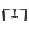 FEICHAO 360 Dual Handheld Grip Holder Gimbal Handle Stabilizer Rig 1/4 3/8 Positioning Hole Compatible with GoPro11 Insta360 DSLR Camera (Handheld Holder+Phone Clip) view 1