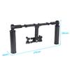 FEICHAO 360 Dual Handheld Grip Holder Gimbal Handle Stabilizer Rig 1/4 3/8 Positioning Hole Compatible with GoPro11 Insta360 DSLR Camera (Handheld Holder+Phone Clip) view 2