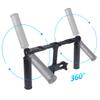 FEICHAO 360 Dual Handheld Grip Holder Gimbal Handle Stabilizer Rig 1/4 3/8 Positioning Hole Compatible with GoPro11 Insta360 DSLR Camera (Handheld Holder+Phone Clip) view 3