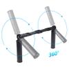 FEICHAO 360 Dual Handheld Grip Holder Gimbal Handle Stabilizer Rig 1/4 3/8 Positioning Hole Compatible with GoPro11 Insta360 DSLR Camera (Handheld Holder) view 3