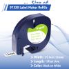 USUPERINK 40 Pack Compatible for Dymo LetraTag Refills 91330 91220 91200 59421 S0721510 White Paper Label Tape 1/2'' 12mm x 4m for Letra Tag LT100H LT100T QX50 Label Maker Black on White Tape view 2