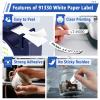 USUPERINK 40 Pack Compatible for Dymo LetraTag Refills 91330 91220 91200 59421 S0721510 White Paper Label Tape 1/2'' 12mm x 4m for Letra Tag LT100H LT100T QX50 Label Maker Black on White Tape view 3