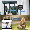 Camera for Home Surveillance,5MP POE PTZ Surveillance Camera Outdoor Full Color Night Vision Ai Human Detection Waterperoof Security IP Camera,5mp view 2