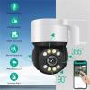 Camera for Home Surveillance,5MP POE PTZ Surveillance Camera Outdoor Full Color Night Vision Ai Human Detection Waterperoof Security IP Camera,Add 32g view 3