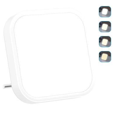 Qoosseine Light Therapy Lamp - 10000 Lux UV-Free Light Box with 4 Brightness Levels, 4 Color Temperatures, 4 Timer Functions and Memory Function - Portable for Home/Office