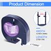 USUPERINK Compatible for Dymo LetraTag Refills 16952 12267 16951 12268 S0721530 Clear Plastic Label Tape 1/2'' 12mm x 4m for Letra Tag LT100H LT100T QX50 Label Maker Black on Clear Tape view 3