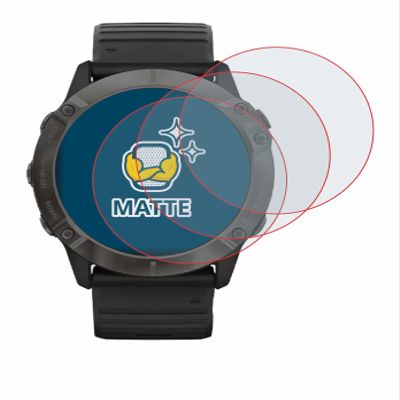 brotect Screen Protection Film 6-Pack Compatible with Garmin Fenix 6X Pro Solar Anti Glare Screen Protector [Matte, Scratch Proof]