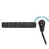 Cable Central LLC (10 Pack) Surge Protector, Flat Rotating Plug, 6 Outlet, Black Horizontal Outlets, Plastic, Power Cord 6 Feet view 2