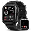 AMAZTIM Smart Watch, 60 Days Extra-Long Battery, 50M Waterproof, Rugged Military Bluetooth Call(Answer/Dial Calls), 1.85" Ultra Large HD Display, AI Voice Assistant, Compatible for Android and iOS view 1