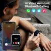 AMAZTIM Smart Watch, 60 Days Extra-Long Battery, 50M Waterproof, Rugged Military Bluetooth Call(Answer/Dial Calls), 1.85" Ultra Large HD Display, AI Voice Assistant, Compatible for Android and iOS view 3