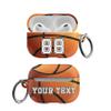 Custom Basketball Case for Apple Airpods Pro 2nd Generation - Best Personalized Case Compatible with Airpods for Basketball Fan Add Your Team Name Number view 1
