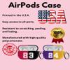 Custom Basketball Case for Apple Airpods Pro 2nd Generation - Best Personalized Case Compatible with Airpods for Basketball Fan Add Your Team Name Number view 4