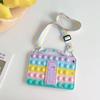 Soft Silicone Rainbow Unicorn Pattern Tablet Case with Handle with Lanyard with Fold Stand Shockproof Cover Case for iPad Air 5 2022 10.9" view 4