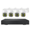 3MP PTZ Rotation Security Camera Kit with 2-Way Audio, 1296P POE Cameras System with Color Night Vision, Motion Detection, IP66 Weatherproof, for Indoor and Outdoor (4CH) view 1