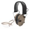 Walker's Razor Slim Electronic Hearing Protection Muffs and Shooting Glasses Combo FDE 23dB Protection with HD Speakers view 1