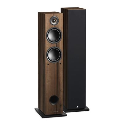 triangle LN05A Wireless Bluetooth Floorstanding Speaker with Built-in Amplifier and TV Connectivity (Chestnut, Single Speaker)