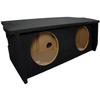 American Sound Connection Compatible WithJeep Wrangler 2 Door 2007-2018 Dual 12" Sub Box Subwoofer Enclosure with Amp Rack view 1