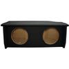 American Sound Connection Compatible WithJeep Wrangler 2 Door 2007-2018 Dual 12" Sub Box Subwoofer Enclosure with Amp Rack view 2