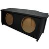 American Sound Connection Compatible WithJeep Wrangler 2 Door 2007-2018 Dual 12" Sub Box Subwoofer Enclosure with Amp Rack view 3