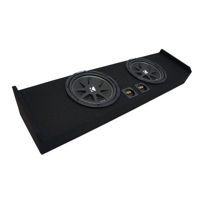 KICKER 43C124-N Compatible with Ford F-150 Super Crew Truck 2009-2015 Comp C12 Dual 12" Sub Box Enclosure - Final 2 Ohm
