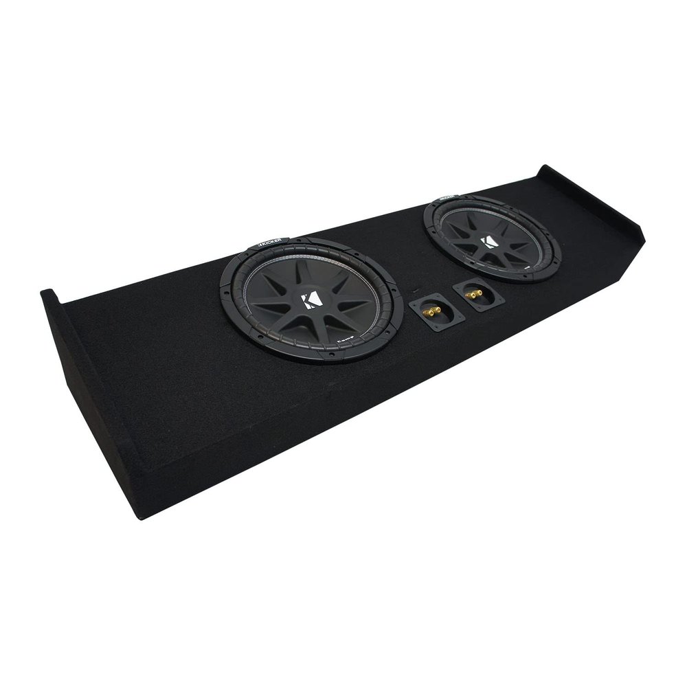 KICKER 43C124-N Compatible with Ford F-150 Super Crew Truck 2009-2015 Comp C12 Dual 12" Sub Box Enclosure - Final 2 Ohm