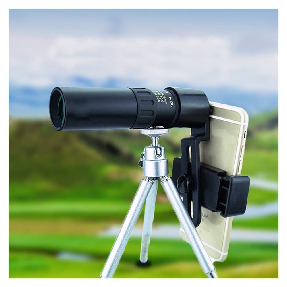 RADHAX Microscope Kit Optical Glass Mobile Phone Telescope Monocular Zoom Camera Lens for Optical Instruments 300x Black Microscope Lens Adapters (Color : A)