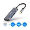 USB C hub 4K to HDMI 2 3.0 and FlashDrive Type Hub USB-C Power Adapter Compatible for MacBook Pro Chromebook Deal XPS Samsung Galaxy S8 S9 Note8 4 Ports view 2
