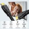 4K HDMI Cable 100ft, High Speed Hdmi Cables (HDMI2.0,18Gbps,1080P)-Ethernet Audio Return Video 4K HDMI Cable, Ultra High Speed Gold Plated Connectors, Compatible with Playstation Arc PS3 PS4 PC HDTV view 2