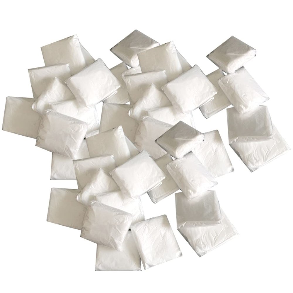 LALAFINA Waterproof Barber Apron Set 50pcs Disposable Protective Haircut Covers Chemical Cape for Salons