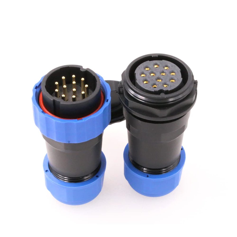 ZBLZGP SD28 12Pin 10A Connector Waterproof Electrical Equipment Cable Panel Mount 28mm Socket Plug Male Female Aviation LED Light Wire Connector