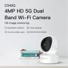 4MP Smart Indoor WiFi IP Camera Pan & Tilt Humanoid Detection Delimitation Detection Motion Detection Smoke Alarm Sound Detection Absence Detection 2-Way Talk IR Night Vision Support 2.4G 5G WiFi view 2