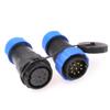 ZBLZGP SD28 9 Pin Bulkhead Connector Male Female Docking 10A Plug Socket Panel Mount Waterproof Aviation Electrical Cable Wire Connector view 2